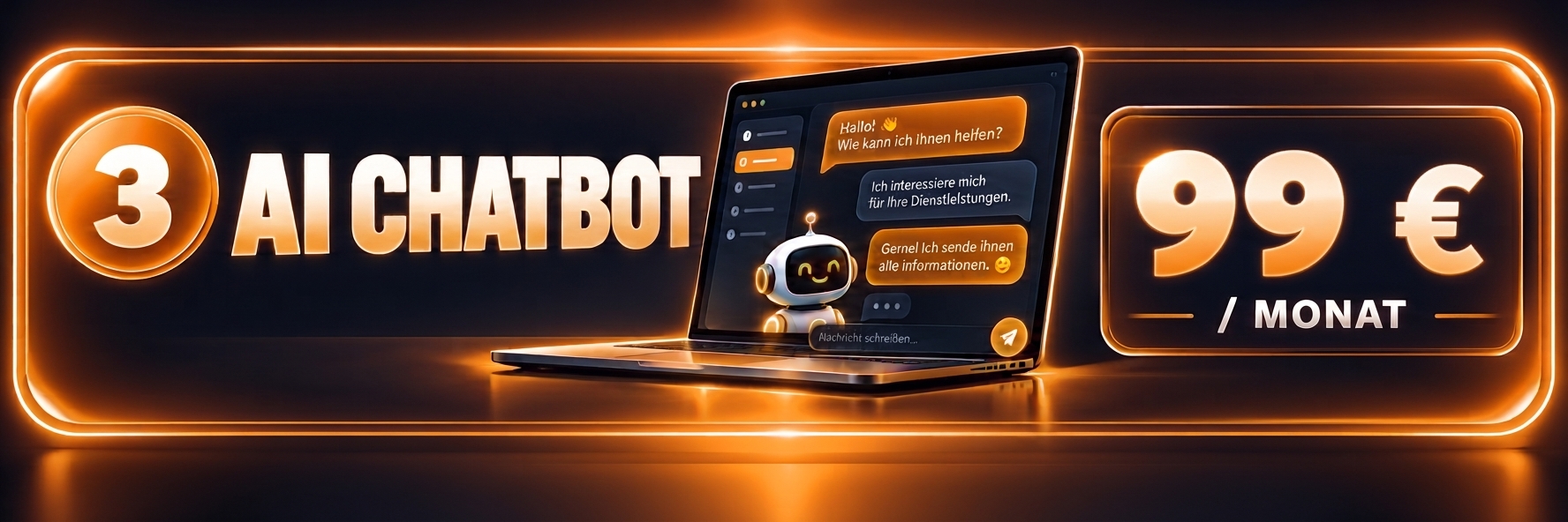 AI Chatbot: 99 € pro Monat